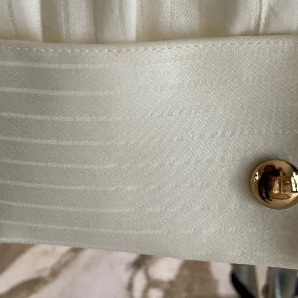 Vintage Gold Tone Tuxedo Dress Set Cufflinks & Studs Mid Century Minimalist